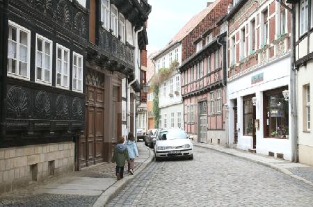 Straße in Quedlinburg