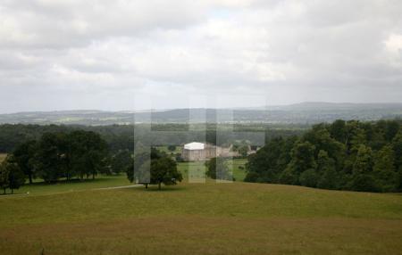 Blick auf den Park und Longleat House, Wiltshire