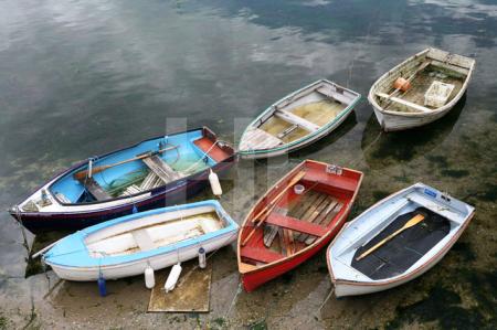 Boote im Hafen von Mevagissey, Cornwall